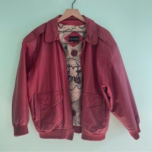 Bay Waters Genuine Leather Motorcycle Jacket